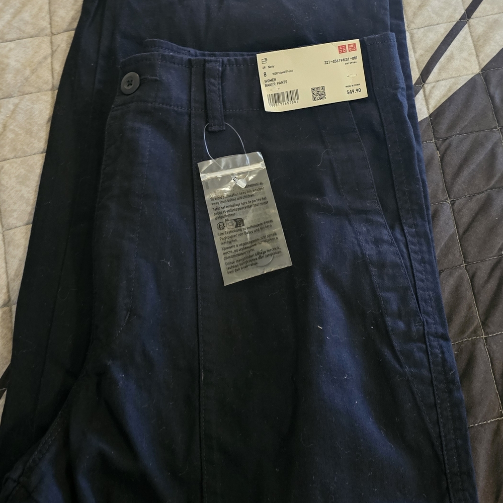 Uniqlo navy straight utility pants - Picture 5 of 5